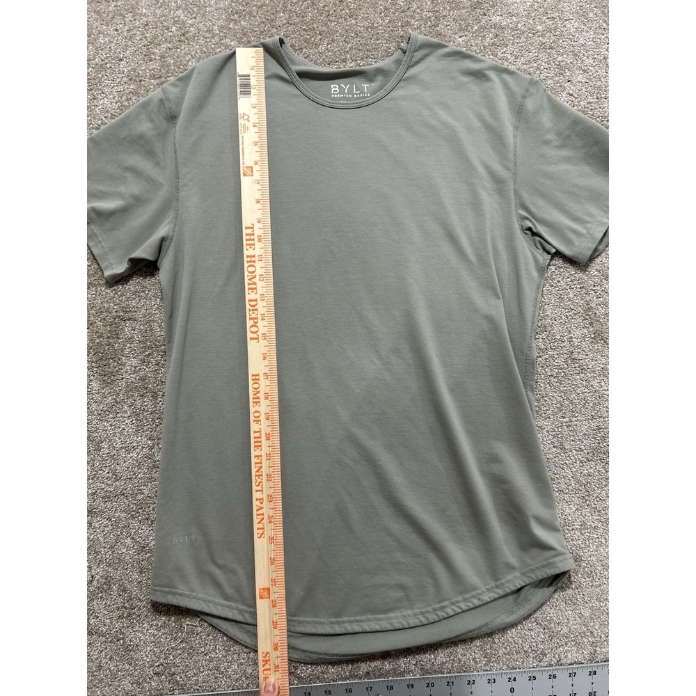 Bylt T-Shirt Men's L Short Sleeve Drop Cut Crew Neck Active Performance - Picture 2 of 7